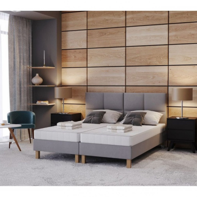 Hotelová postel 160x200 DENI - šedá