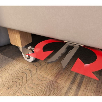 Hotelová postel 160x200 DENI - šedá