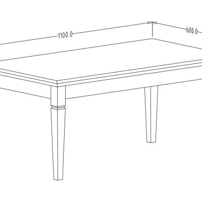Konferenční stolek EROL - abisko ash / dub lefkas