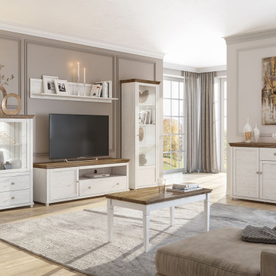 Konferenční stolek EROL - abisko ash / dub lefkas