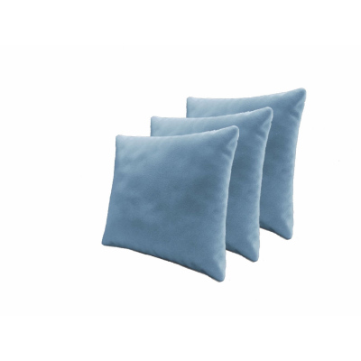 Set tří dekorativních polštářů ZANE - světlý modrý
