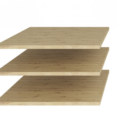 Set 3 polic pro skříně OLIKA - dub artisan