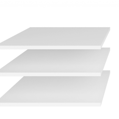 Set 3 polic pro kombinovanou skříň OLIKA - bílé