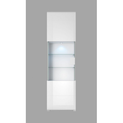 Jednodveřová vitrína COLORADO - bílá