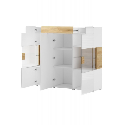 Moderní skříňka se šuplíkem COLORADO - bílá