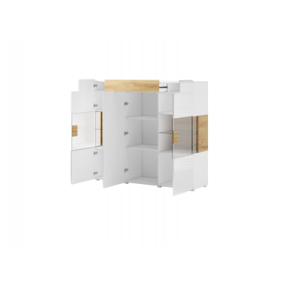 Moderní skříňka se šuplíkem COLORADO - bílá