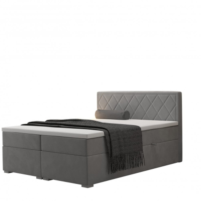 Manželská postel PAVLINA 180x200 - tmavě šedá
