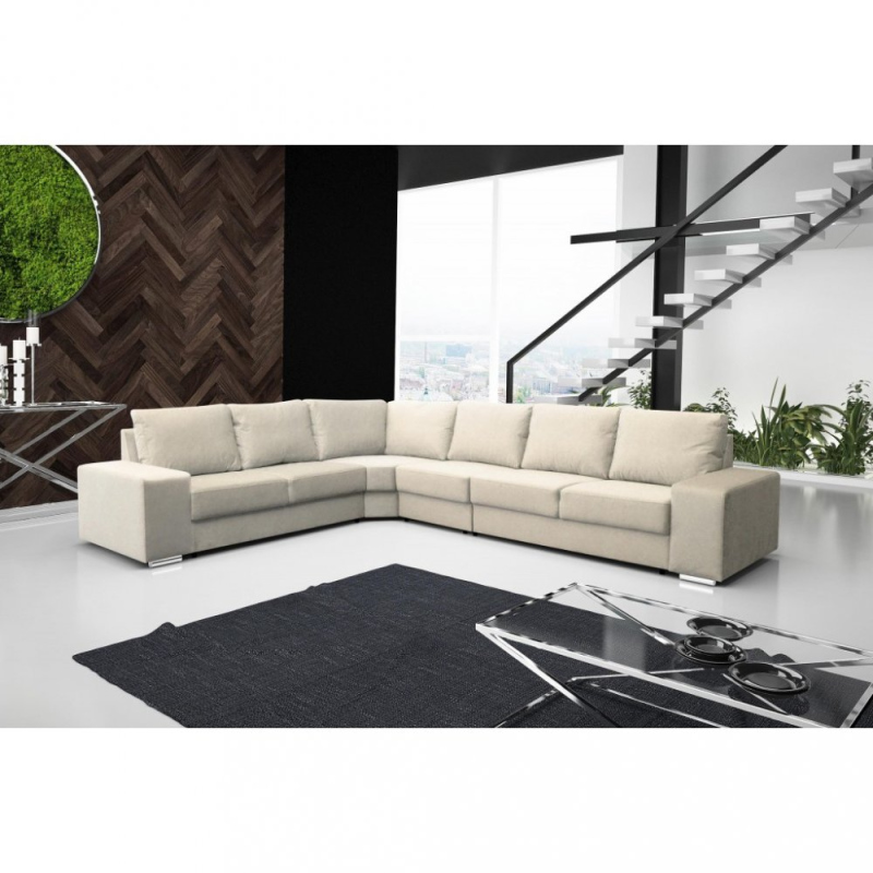 Rohová sedačka do L LESANA - krémová