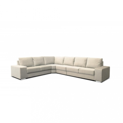 Rohová sedačka do L LESANA - krémová