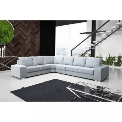 Rohová sedačka do L LESANA - světle šedá