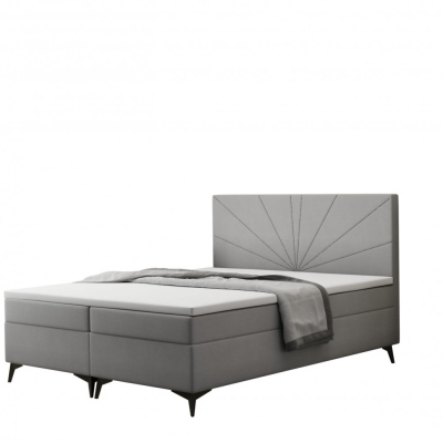 Manželská postel FILOMENA 140x200 - tmavě šedá
