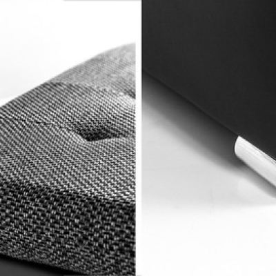 Taburet do obýváku NELLI 1 - hnědá ekokůže / hnědý