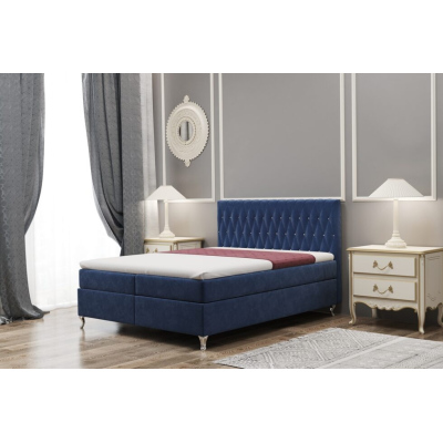 Manželská postel LIBUSE 200x200 - modrá