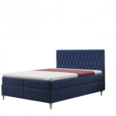 Manželská postel LIBUSE 160x200 - modrá