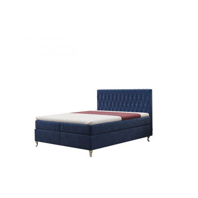 Manželská postel LIBUSE 140x200 - modrá