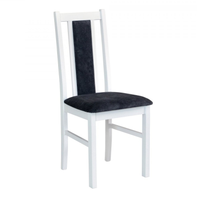 Jídelní židle NIKITA 14 - bílá / tmavě šedá