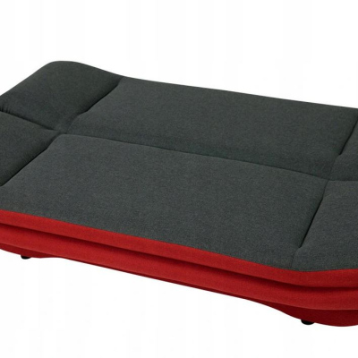 Rozkládací pohovka s úložným prostorem OMAHA - světlá šedá