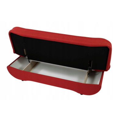 Rozkládací pohovka s úložným prostorem OMAHA - světlá šedá