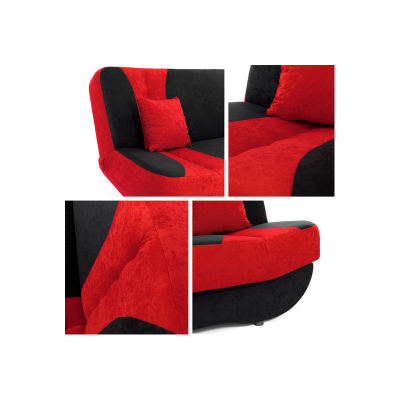 Rozkládací pohovka SACRAMENTO - hnědá / béžová