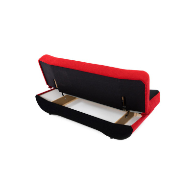 Rozkládací pohovka SACRAMENTO - šedá / růžová