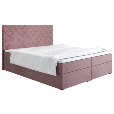 Čalouněná postel 140x200 LILLIANA 2 - růžová