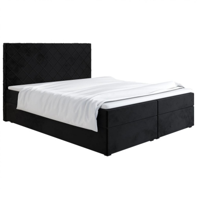 Čalouněná postel 140x200 LILLIANA 2 - černá