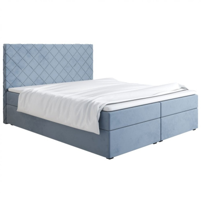 Čalouněná postel 160x200 LILLIANA 2 - modrá