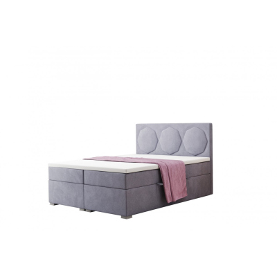 Postel do ložnice pro pohodlný spánek SABINE 180x200 - světle šedá