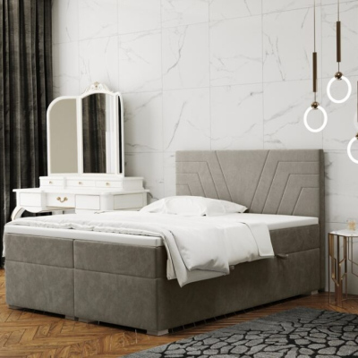 Pohodlná postel ILIANA 180x200 - béžová