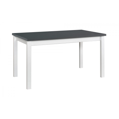 Jídelní stůl DOROTA 4 - grafit / bílá