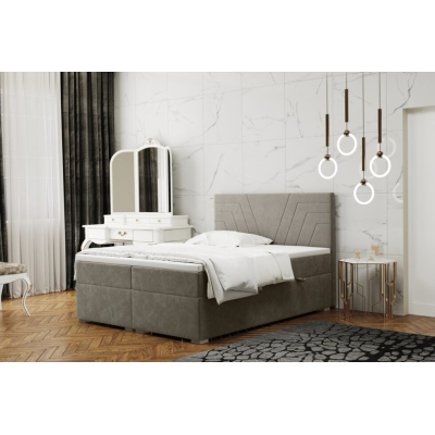 Pohodlná postel ILIANA 160x200 - béžová