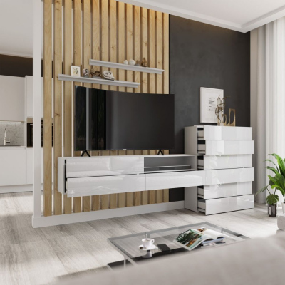 Elegantní obývací stěna BRADT 54 - bílá