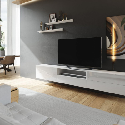 Moderní obývací stěna BRADT 28 - bílá