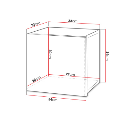 Závěsná police CHEMUNG 3 - dub zlatý