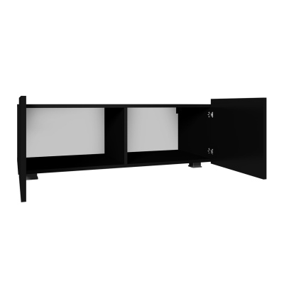 TV stolek 100 cm CHEMUNG - bílý / lesklý bílý