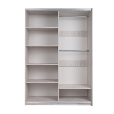 Ložnicová sestava s postelí 160x200 PEORIA 1 - dub monastery / lesklá černá