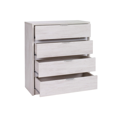 Ložnicová sestava s postelí 160x200 PEORIA 8 - dub monastery / lesklá černá