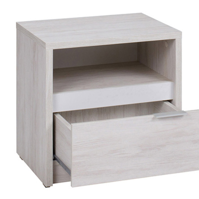 Ložnicová sestava s postelí 160x200 PEORIA 8 - dub monastery / lesklá černá