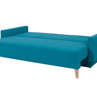 Rozkládací pohovka ALBANY - šedá / dub san remo světlý