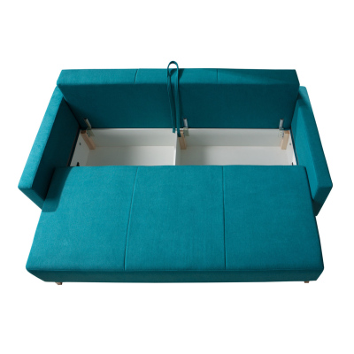 Rozkládací pohovka ALBANY - šedá / dub san remo světlý