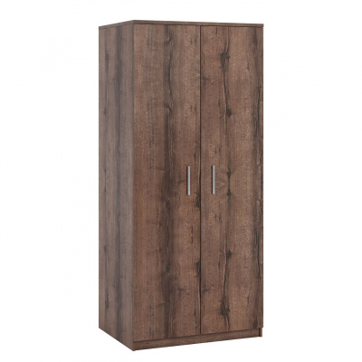 Dvoudveřová šatní skříň 90 cm CORTLAND - dub monastery