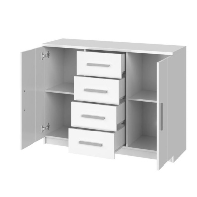 Kombinovaná komoda CORTLAND - bílá