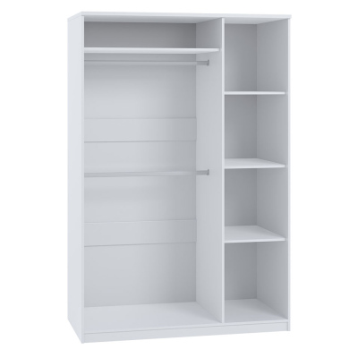 Ložnicová sestava s postelí 160x200 CORTLAND 8 - bílá / bílá ekokůže