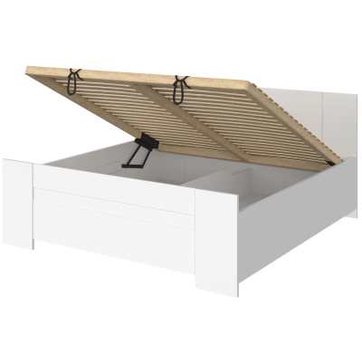 Ložnicová sestava s postelí 160x200 CORTLAND 8 - dub artisan / bílá ekokůže