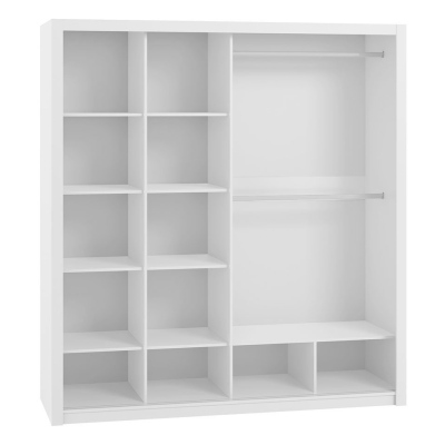 Ložnicová sestava s postelí 160x200 CORTLAND 5 - dub artisan / černá ekokůže