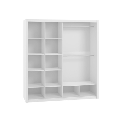 Ložnicová sestava s postelí 160x200 CORTLAND 5 - dub artisan / bílá ekokůže