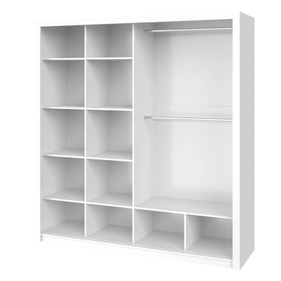 Ložnicová sestava s postelí 160x200 CORTLAND 4 - dub artisan / bílá ekokůže