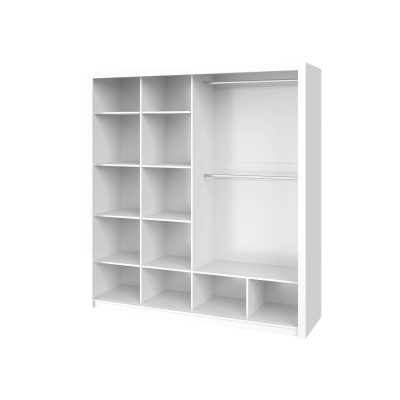 Ložnicová sestava s postelí 160x200 CORTLAND 4 - dub monastery / bílá ekokůže