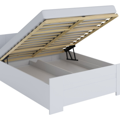Ložnicová sestava s postelí 160x200 CORTLAND 3 - bílá / bílá ekokůže
