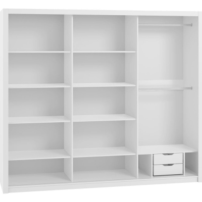 Ložnicová sestava s postelí 160x200 CORTLAND 3 - dub artisan / bílá ekokůže